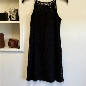 Crocheted black dress.💚